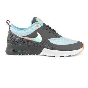 NIKE Air Max Thea Premium Holographic Silver Dark Grey Glacier Ice Women's Sz 6